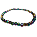 4mm Rainbow Hematite Stretch Bracelet