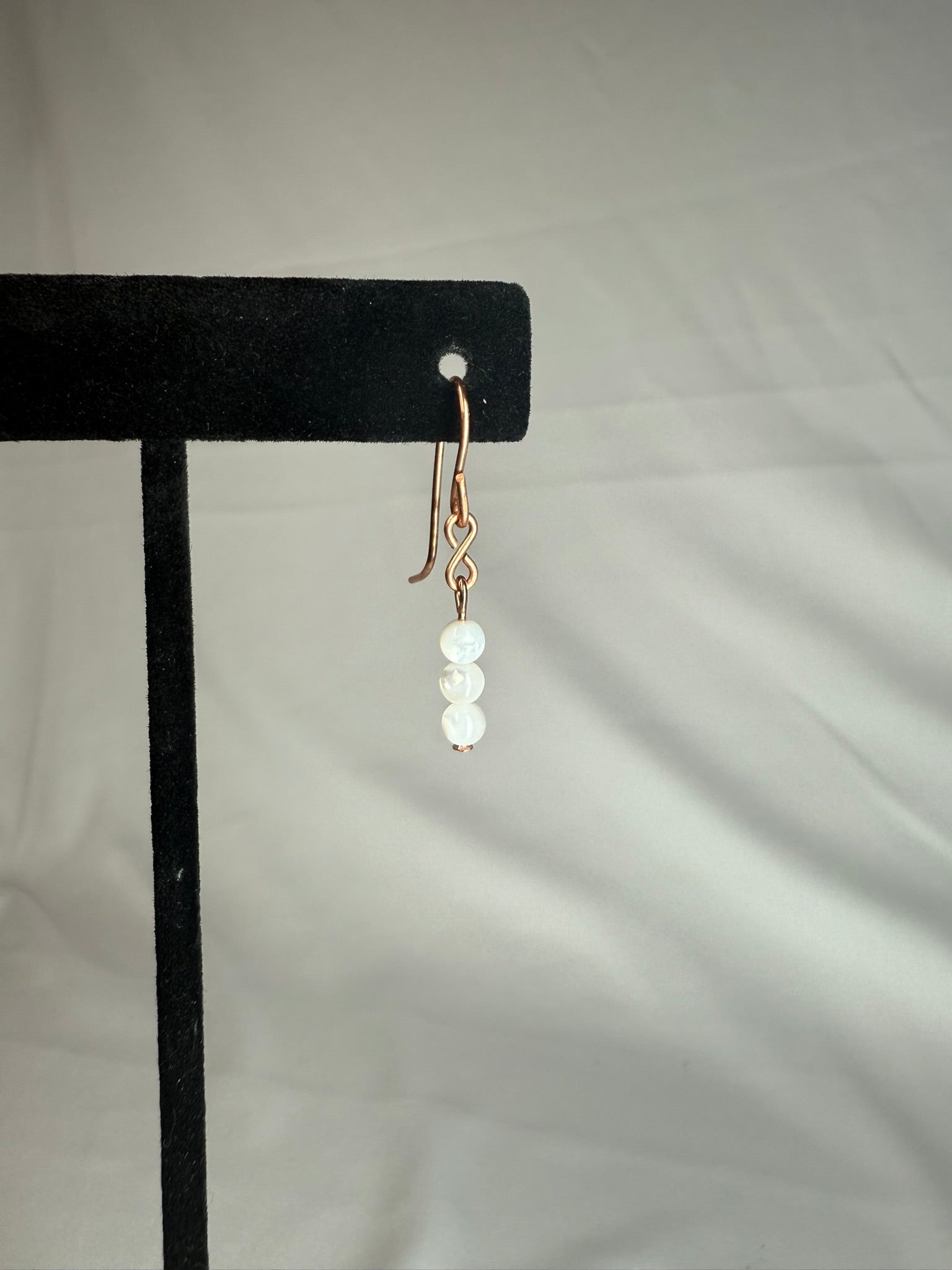 White Shell Peas in a Pod Earrings