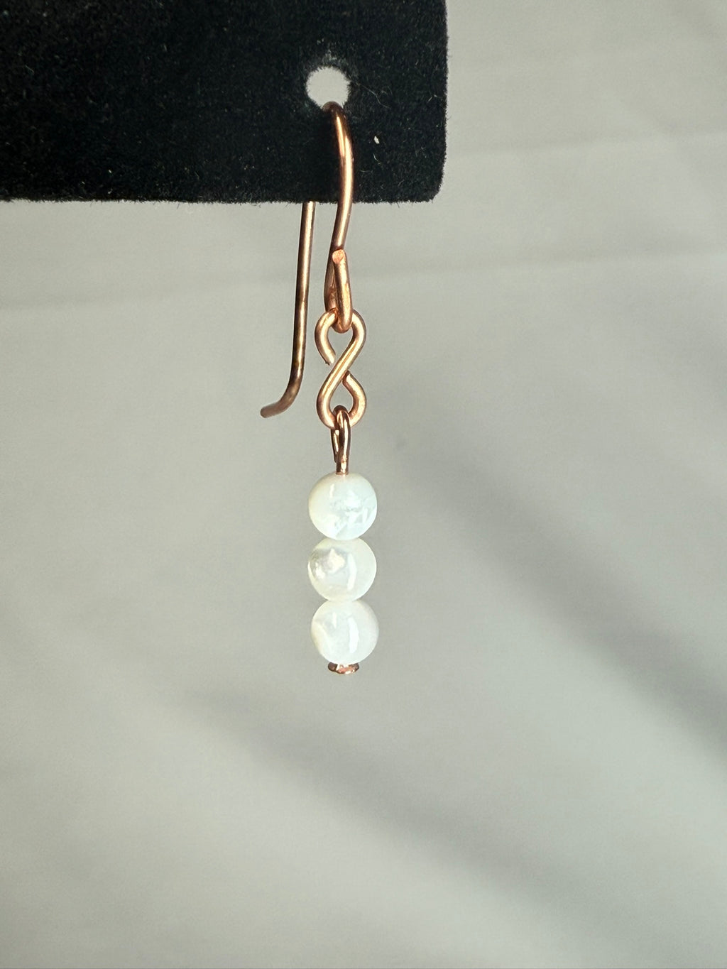 White Shell Peas in a Pod Earrings