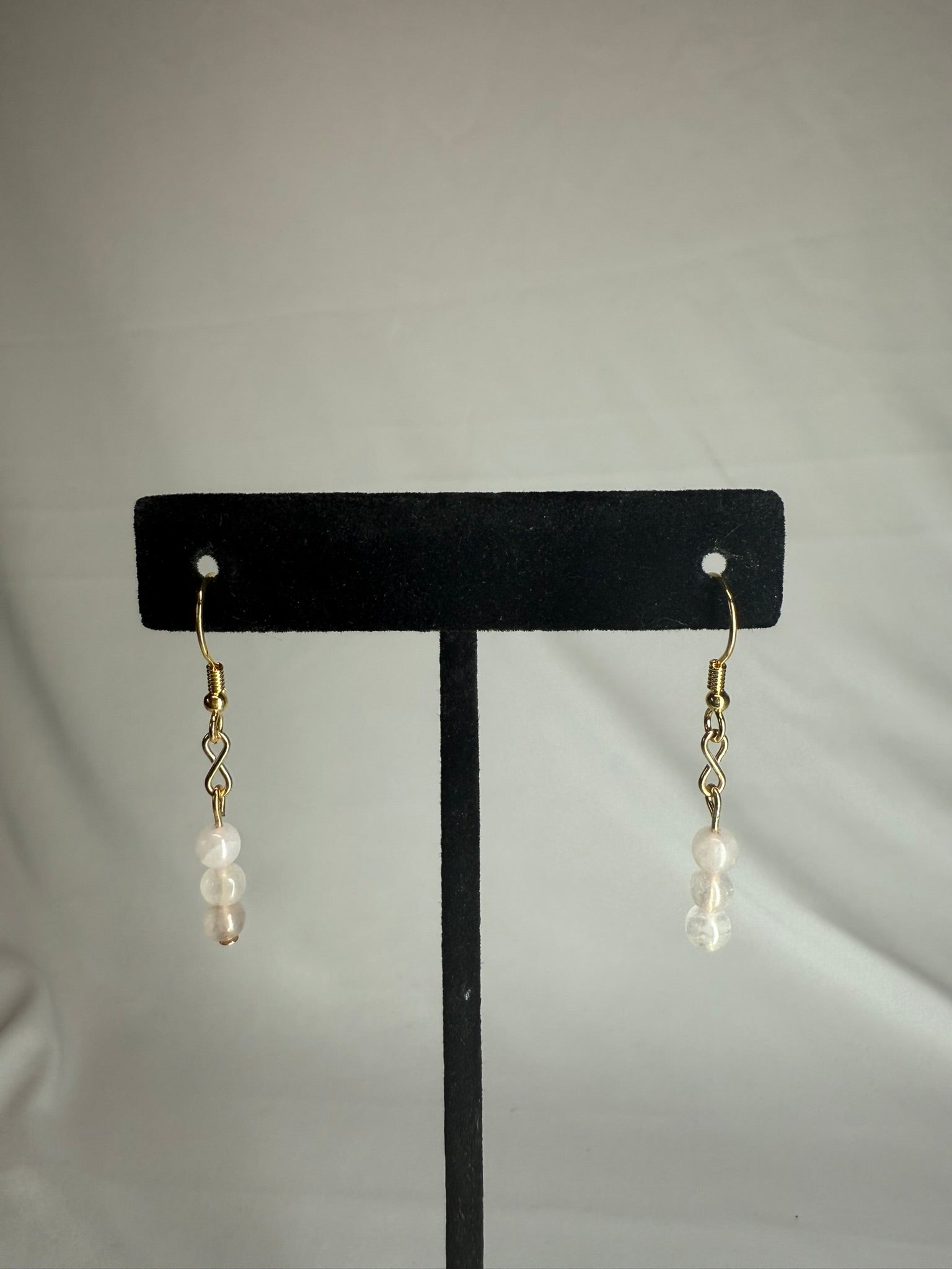 Rose Quartz Peas in a Pod Earrings