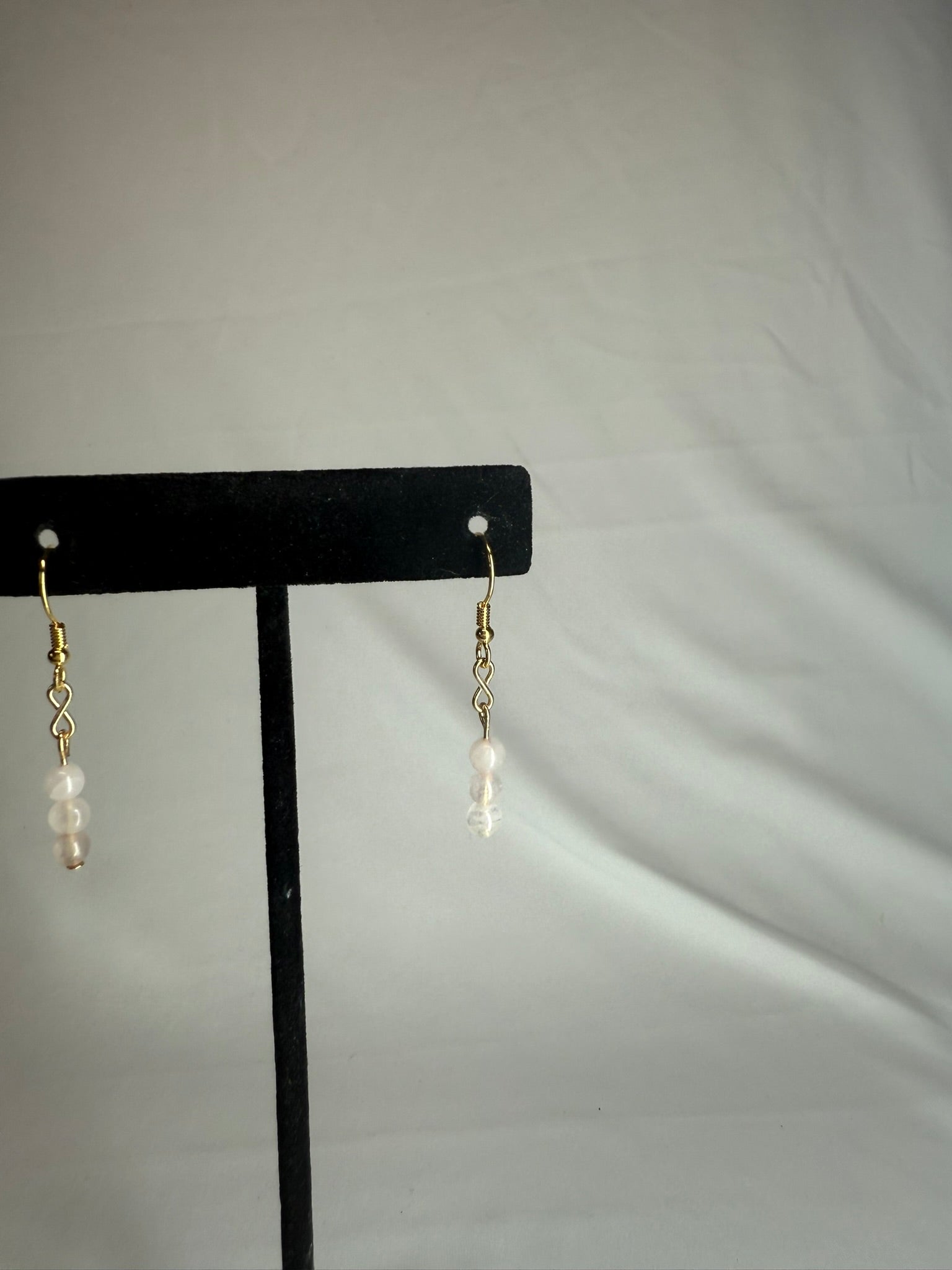 Rose Quartz Peas in a Pod Earrings