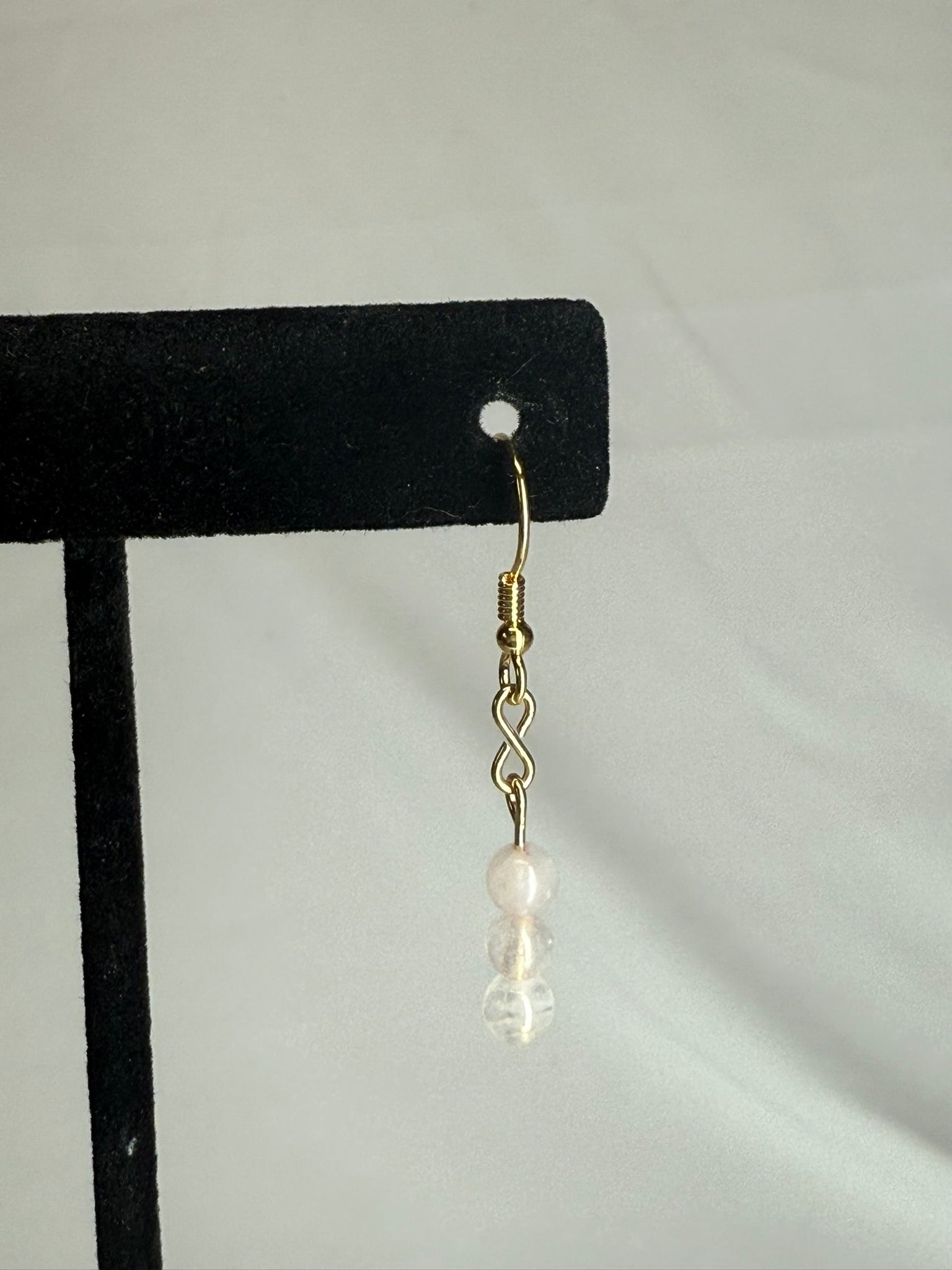 Rose Quartz Peas in a Pod Earrings