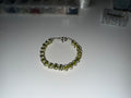 Peridot 6mm Captured Bead Bracelet and Earrings