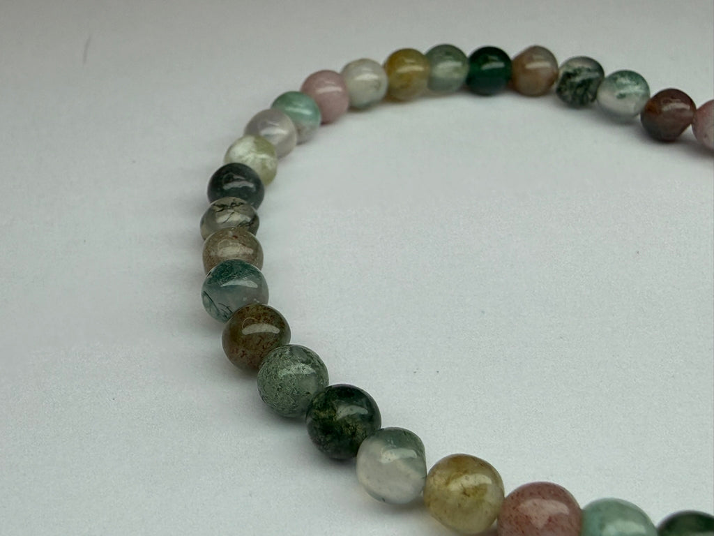 Stripe agate 4mm stretch bracelet