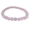 Rose Quartz 6mm Beaded Stretch Bracelet