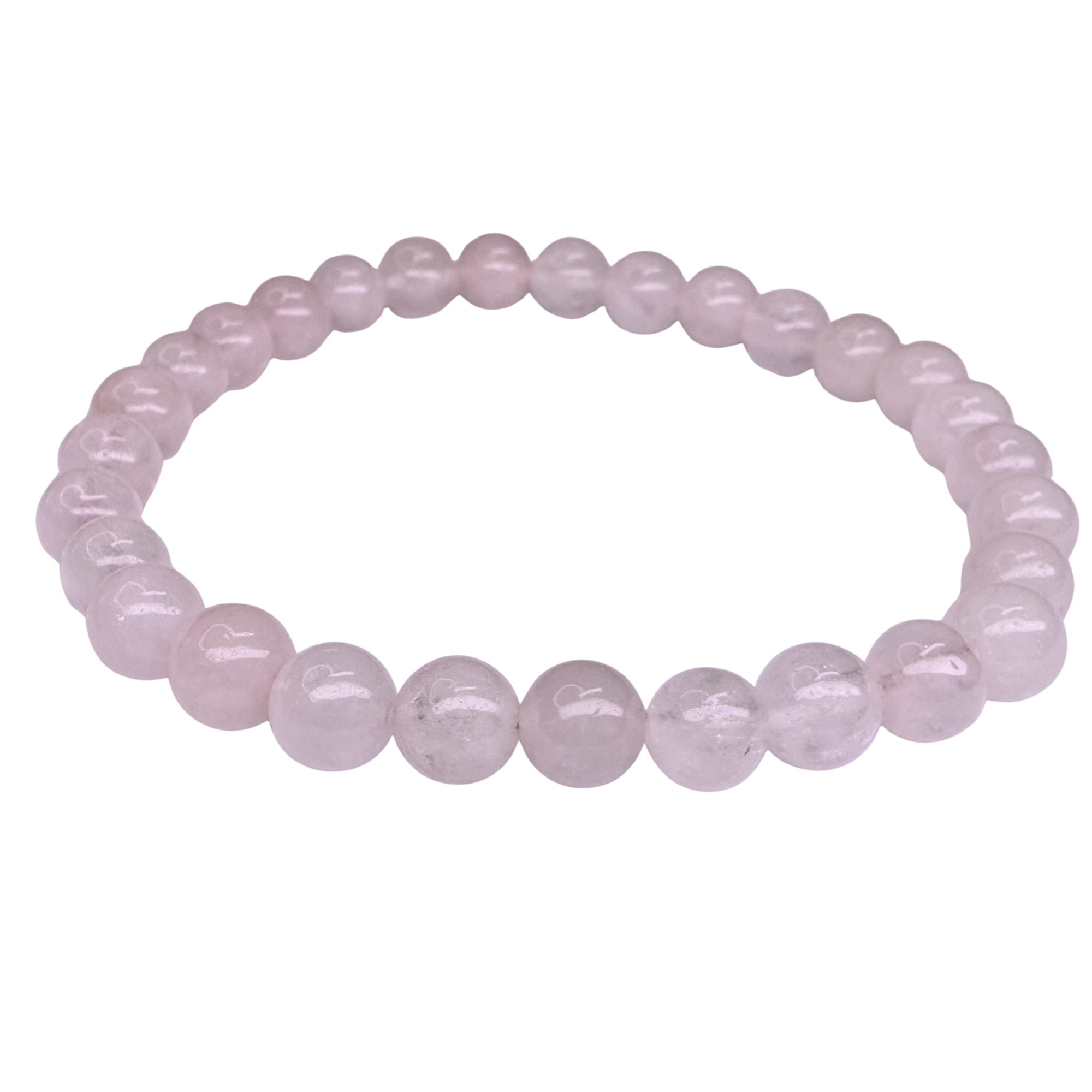 Rose Quartz 6mm Beaded Stretch Bracelet