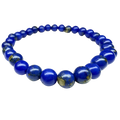 Reconstituted Lapis Lazuli 6mm Bead Stretch Bracelet