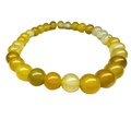 Yellow Agate 6mm Beaded Stretch Bracelet
