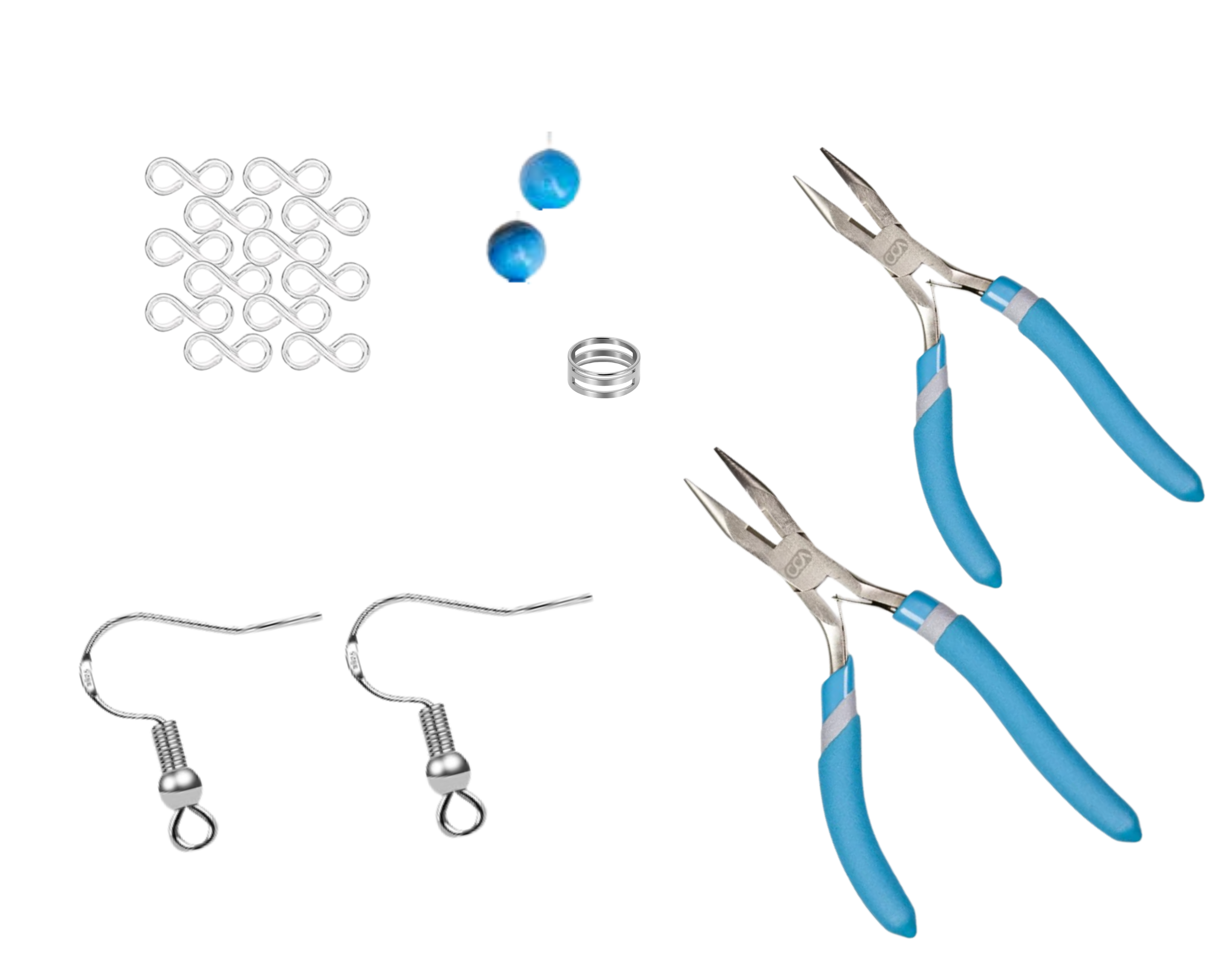Everything you need for captured bead Earrings! Mini Kit Earrings Only