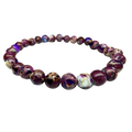 Purple Dyed Imperial Jasper Stretch Bracelet