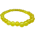 Yellow Glass Bead Bracelet