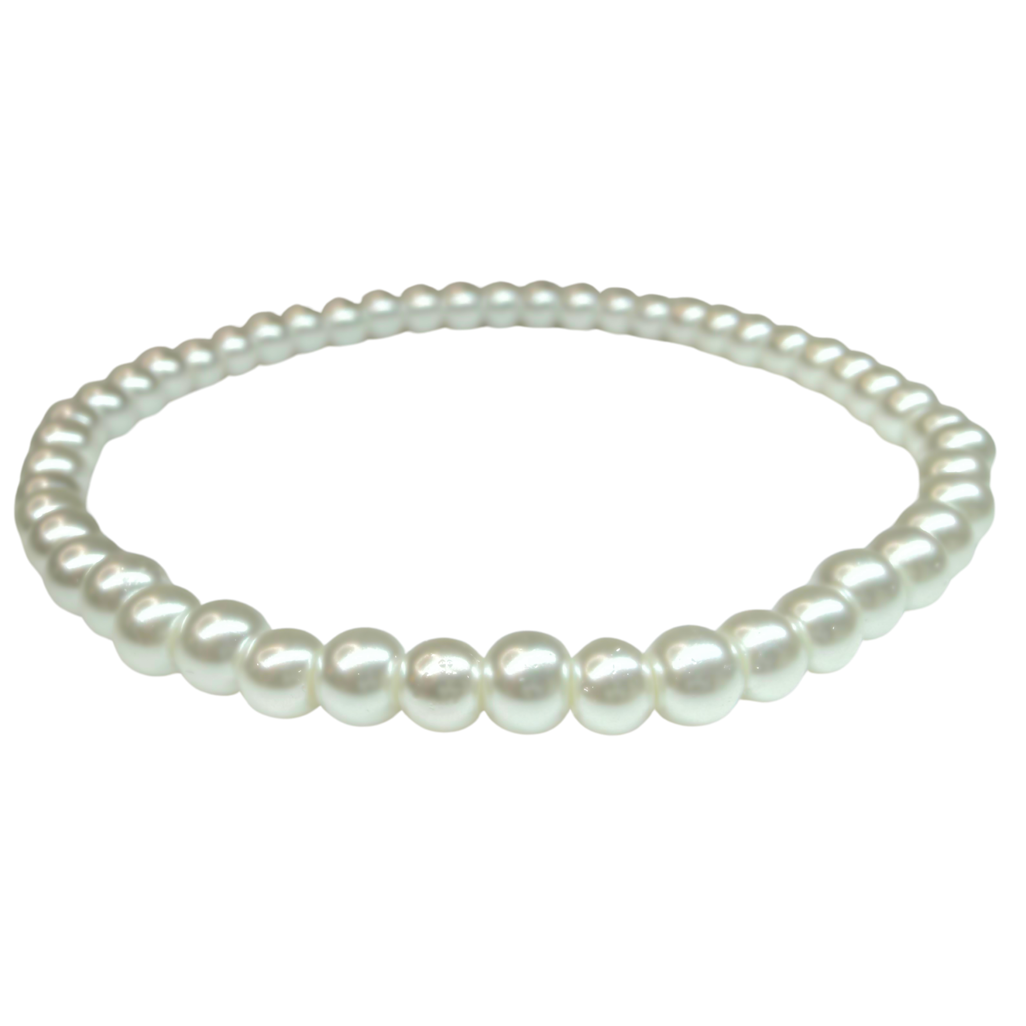 4mm Faux Pearl Stretch Bracelet