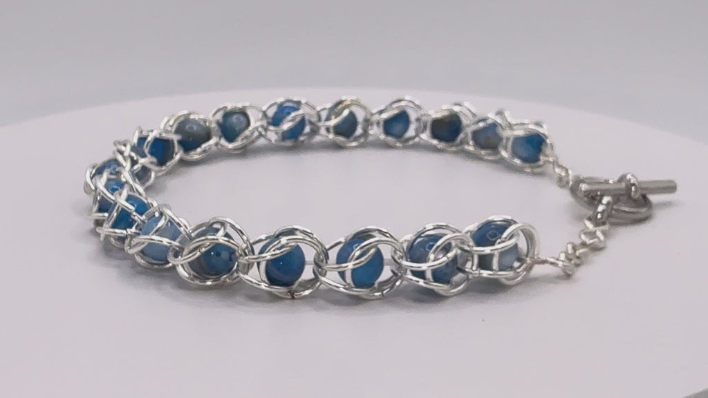 Custom Captured Bead Bracelet 6mm Beads