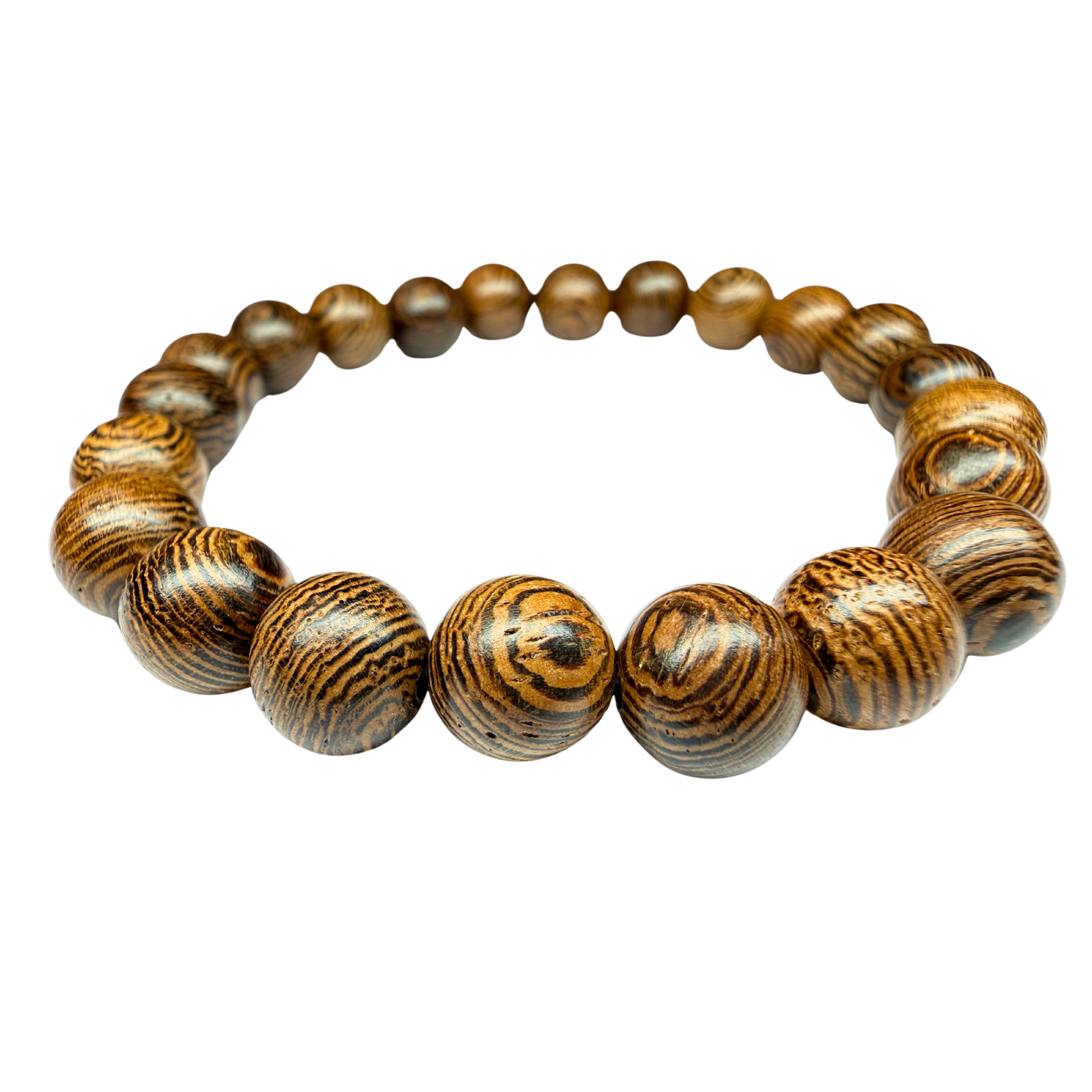 8mm Wood Bead Stretch Bracelet