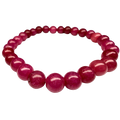 Pink Agate 6mm Stretch Bracelet